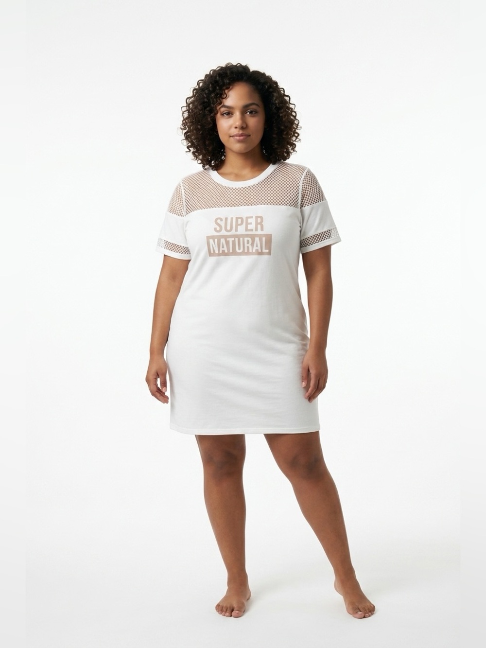Esqualo dress with net detail